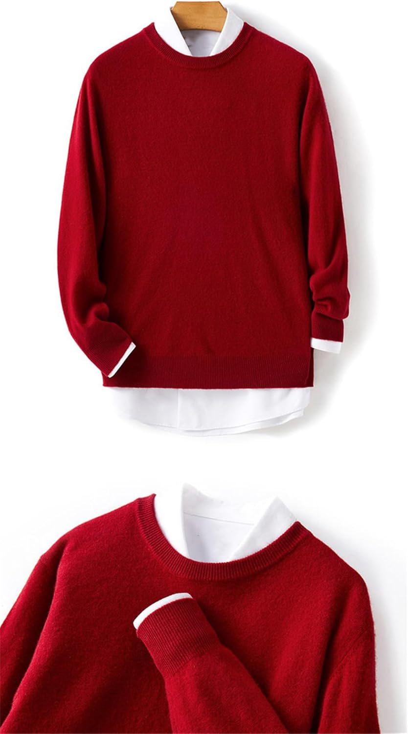 メンズ ウール セーター ラペル ニット 大きいサイズ プルオーバー