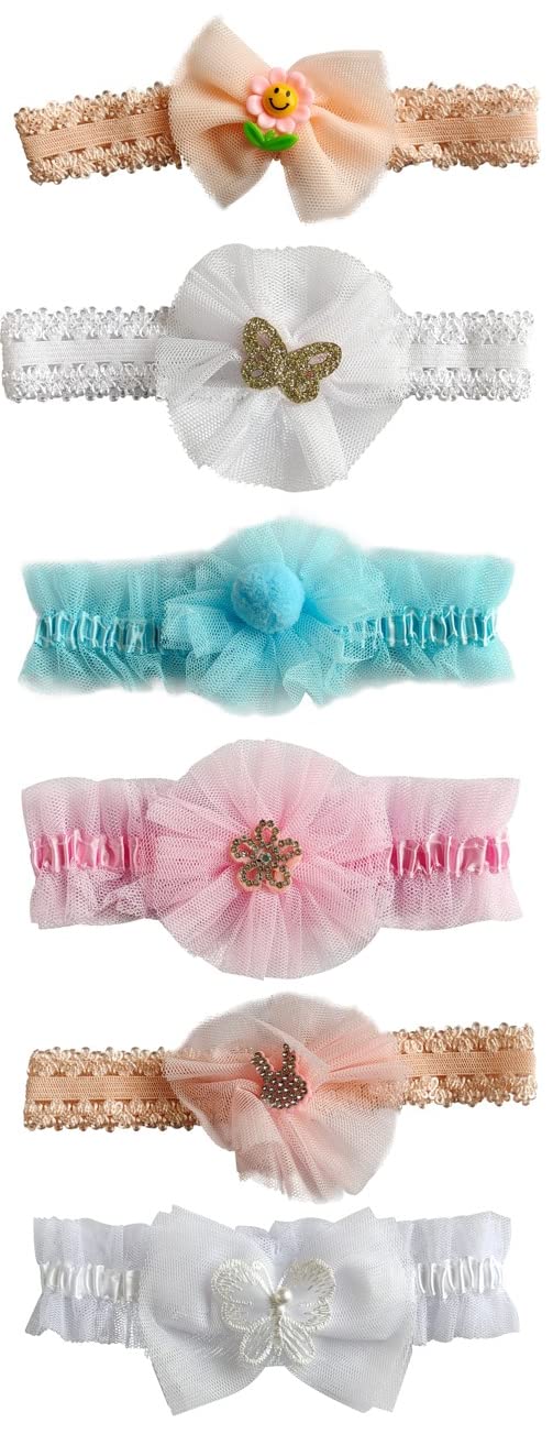 RedChimes fancy stylish hair band glitter bow band multi-colored baby girls kids elastic hair accessories set 6 pcs (Style-3) (B0B35Q9WST) Amazon Price History, Amazon Price Tracker