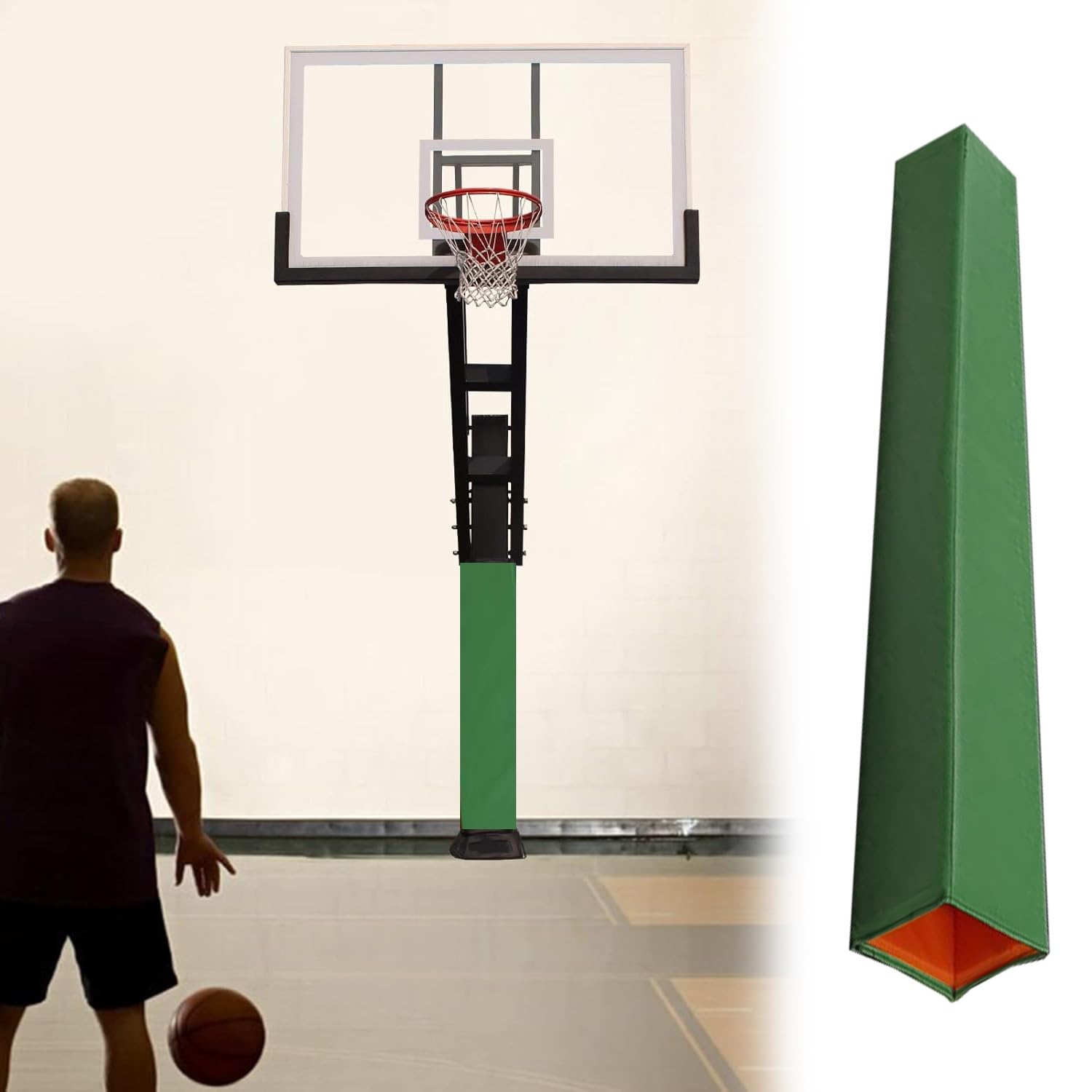 Acolchado de borde de baloncesto para partidos seguros en patios exteriores