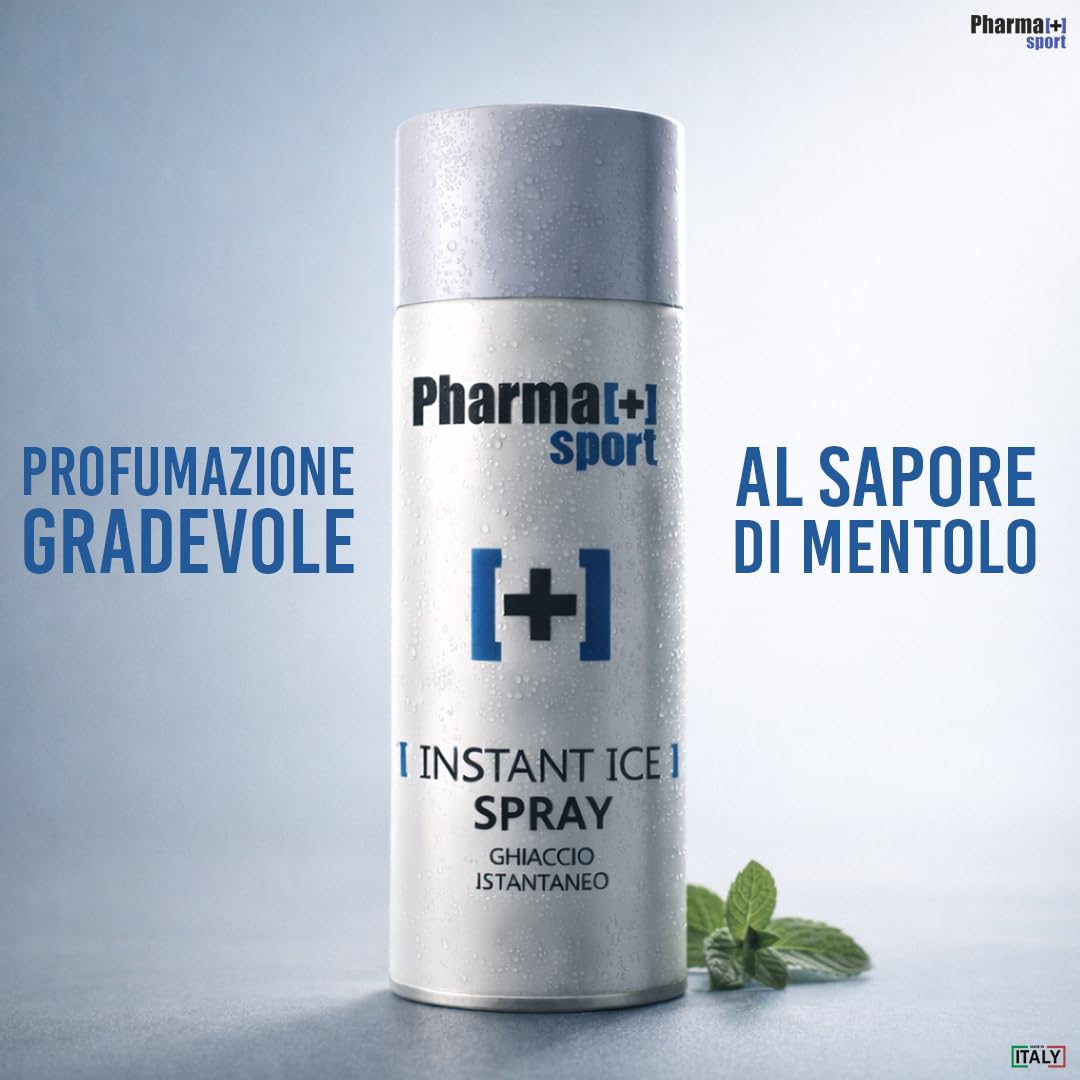 PHARMA+SPORT Ghiaccio Spray Sport - Istantaneo, Effetto Freddo, Dispositivo Medico Classe I, 400ml Confezione da 6 Pezzi