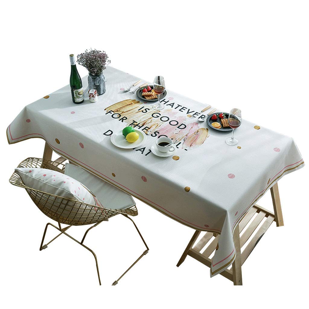 Nappe de bureau étanche style nordique et nappe de table basse 110x170