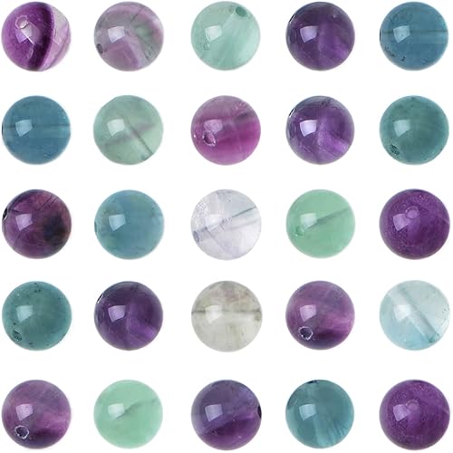 Miniatura 8 de AD Beads Cuentas sueltas redondas naturales de 0.315 pulgadas, 110 piezas, para hacer 108 cuentas de oración Mala, collar, pulsera y meditación