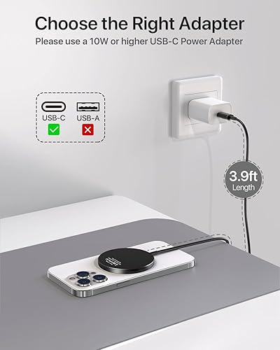 Miniatura 7 de Cargador inalámbrico magnético compatible con cargador MagSafe para iPhone 1515 pro15 pro max1414 pro14 Plus1313 pro13 pro max12 pro max, cargador