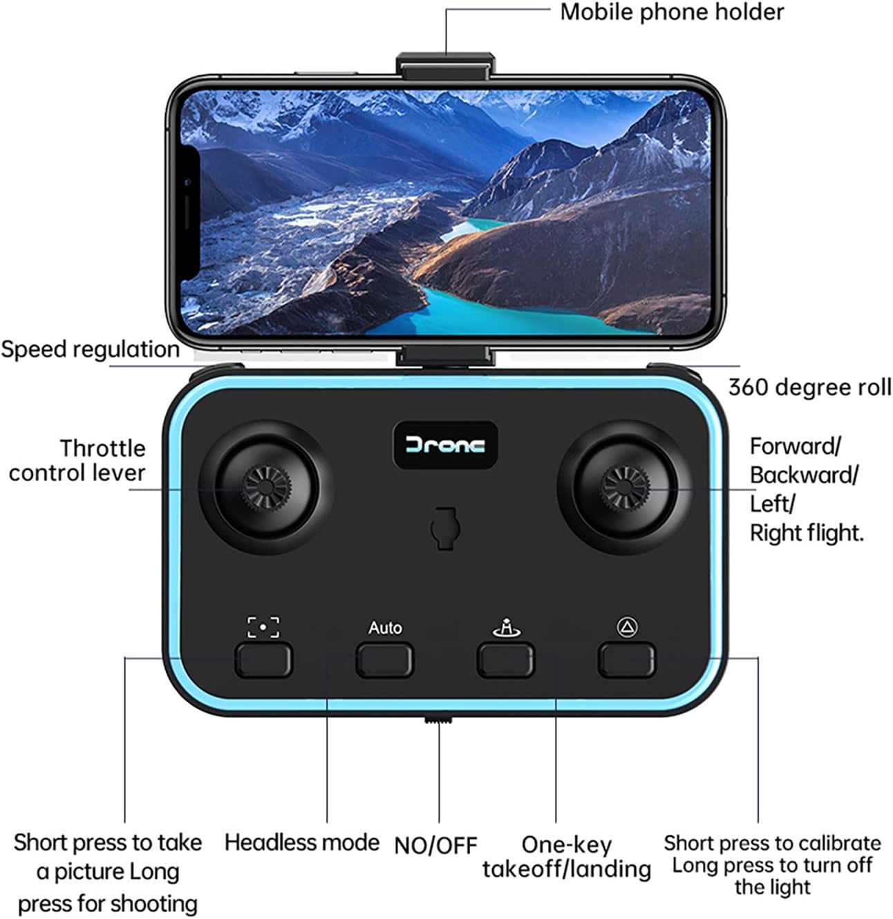 Mini dron Fpv plegable con cámara WiFi 1080p para adultos y niños ...