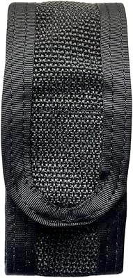Pepper Spray Holster, Black Nylon & Metal Belt Clip - (Fits 1.5 - 2 oz., REDD, Fox Labs, Sabre, Freeze +P, and Many Other Popular Brands)