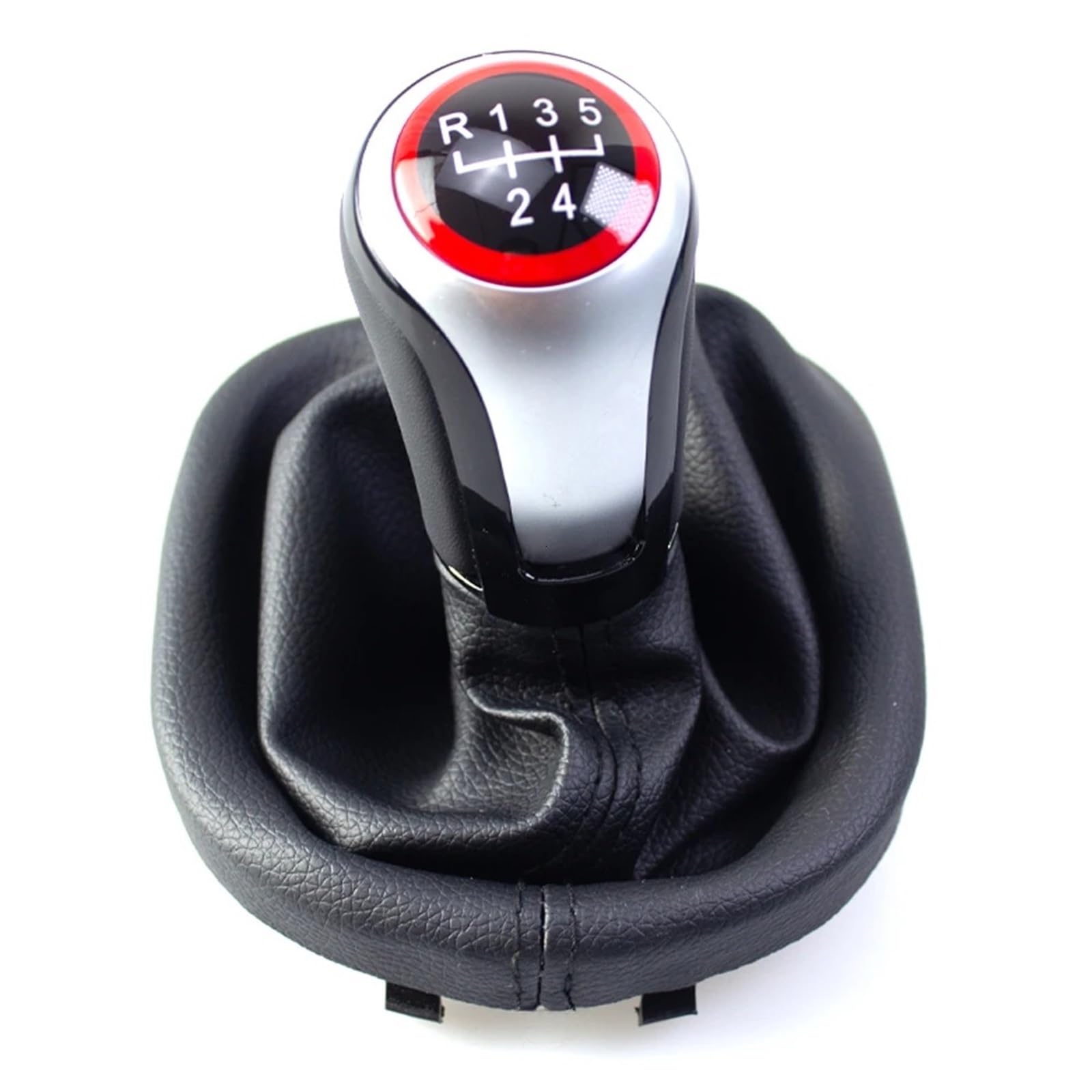 Ehwlfvx 5 Speed Car Gear Shift For Vw For Touran 2003-2010 For Caddy Ii Mk2 2004-2009 Gear Shift Knob Mt 5/6 Speed With Gaiter Boot Cover Car Styling(5 Speed)