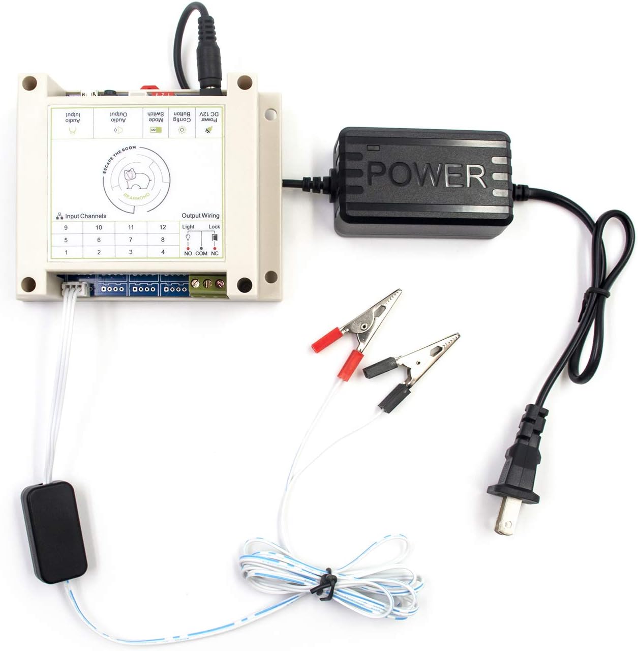 Escape Room Props Hold Hands As Bridge to Unlock Support 1-5 People Exit Game to Control 12V EM Lock