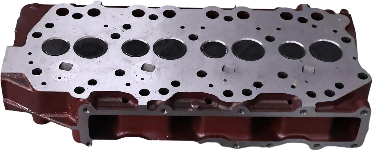 FridayParts Complete Cylinder Head with Valves 32C01-01040 32C0101040 Compatible for Mitsubishi Engine S4Q2 TCM Forklift F16C F16D Caterpillar CAT Loader 904B Replacement