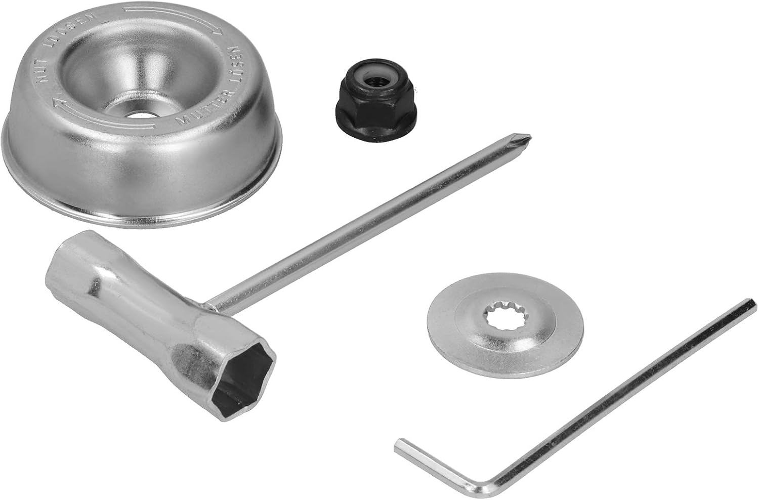 DAUERHAFT 2 Set Trimmer Head Adapter Kit, for String Trimmers Brush