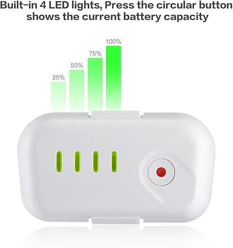 Miniatura 5 de Powerextra Paquete de 2 baterías inteligentes LiPo de 11.1V 5200 mAh para DJI Phantom 2, Phantom 2 Vision y Phantom 2 Vision Plus