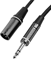 Vista 13 de de Gator Cases Serie Compositor Deluxe Cable XLR macho a TRS de 18 pulgadas, (GCWC-XLR-18INMTRS)