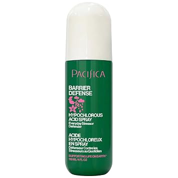 Pacifica Hypochlorous Acid Spray for Face and Skin; Barrier Defense Facial Mist | Soothe Redness, Acne, Eczema, Irritation | HOCl Non-Toxic Clean Formula Facial Cleanser Spray | Fragrance-Free, Vegan