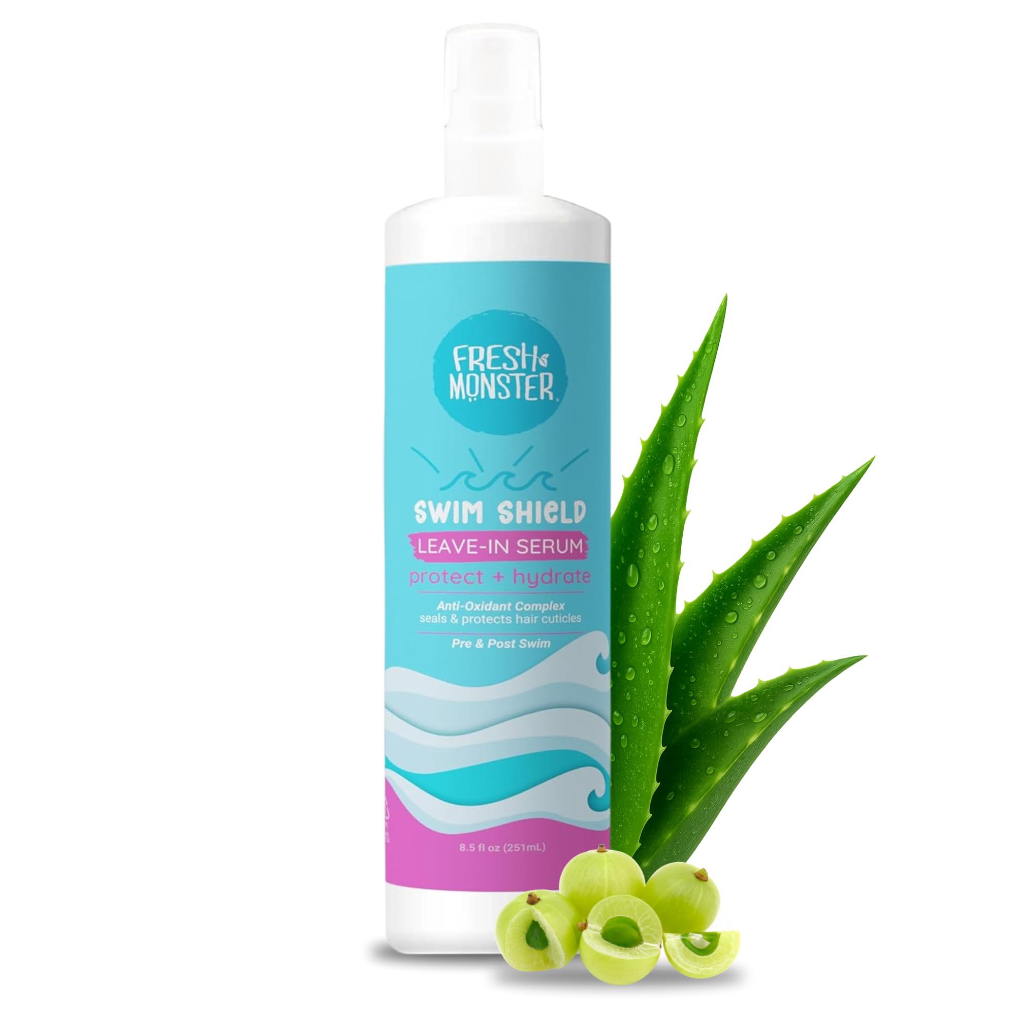 Fresh Monster Kids Swim Shield Leave-in Serum Spray, 8.5 oz