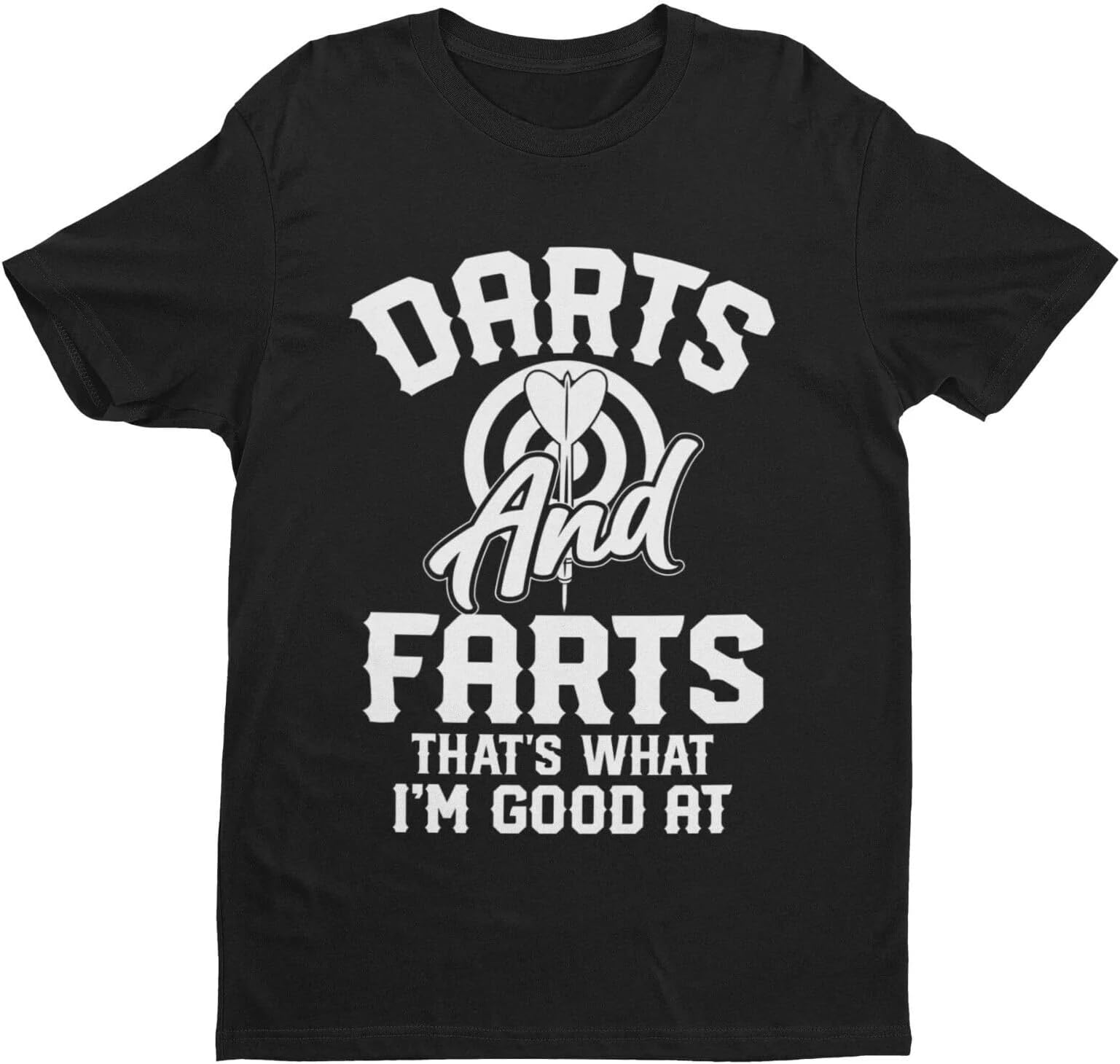 Galaxy TeesMens Darts and Farts Funny T Shirt Short Sleeved