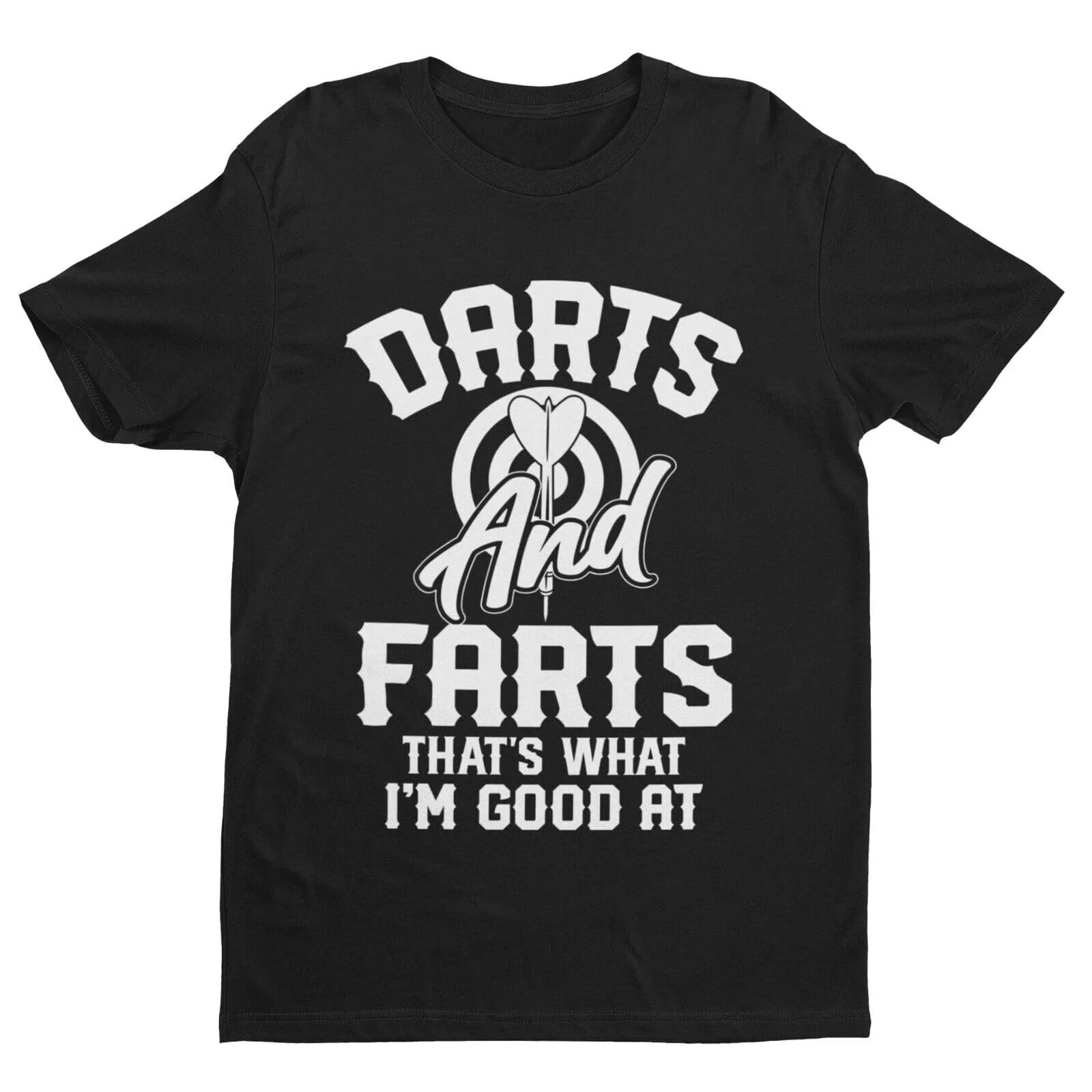 Galaxy TeesMens Darts and Farts Funny T Shirt Short Sleeved