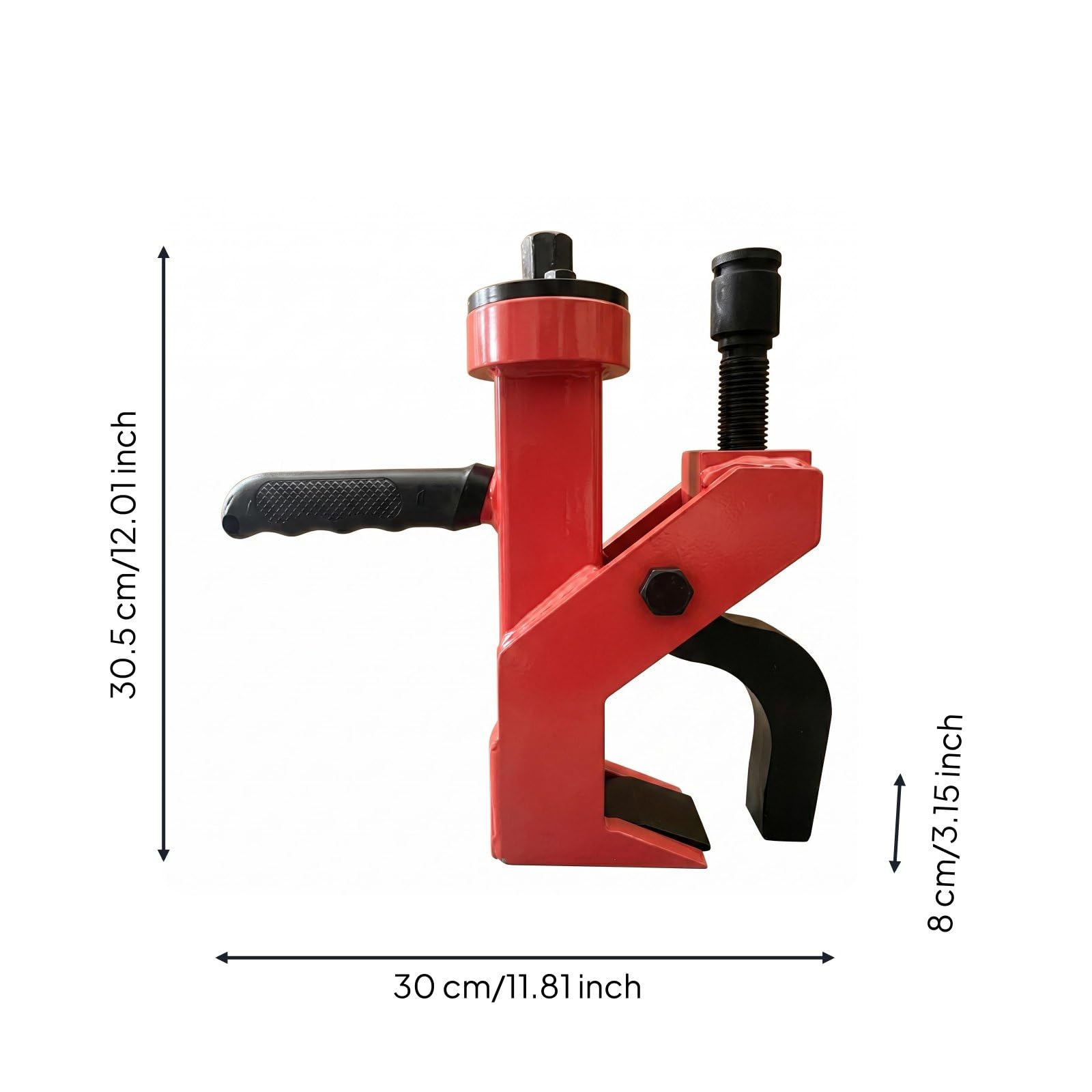 Smontagomme Manuale Attrezzo Smontagomme Leva Pneumatici Separatore Tallone Rompigomma Portatile Struttura in Acciaio Impugnatura Antiscivolo, Rosso, Modello Grande