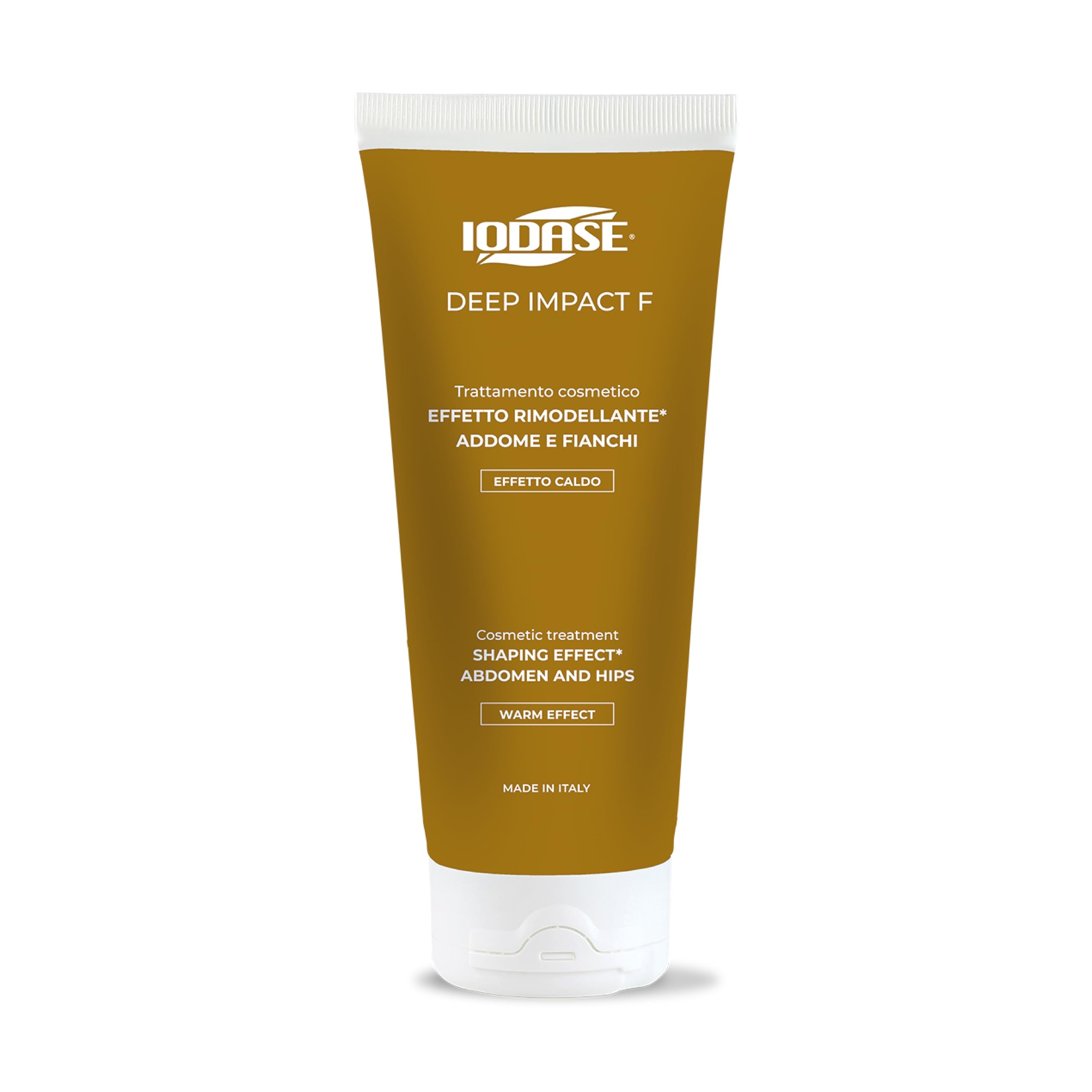 Iodase Deep Impact F Crema Rimodellante 200ml, Lipolitica e Tonificante con Fosfatidilcolina, Edera e Spirea, Combatte Accumulo di Grasso su Addome e Fianchi, Migliora Elasticità e Compattezza