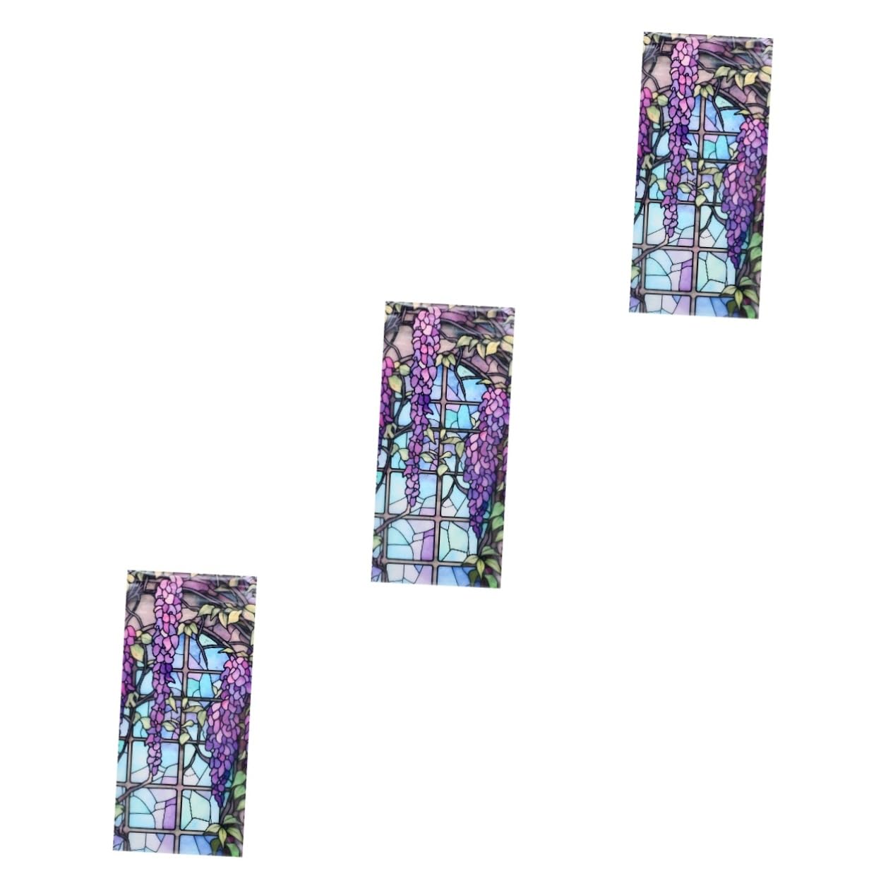 Film de fenêtre autocollant vitrail vintage occultant et stickers opaques pour vitre