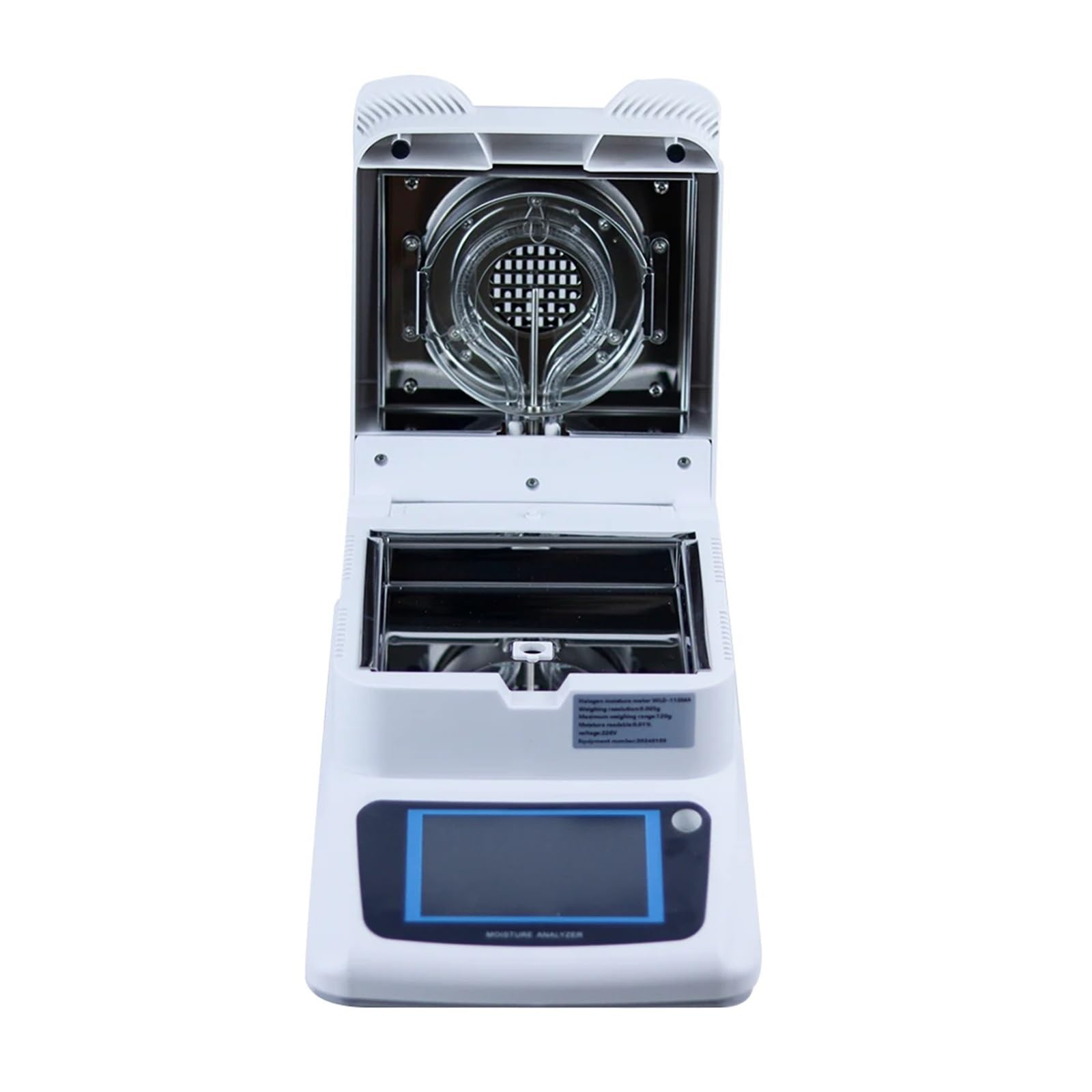 Misuratore di umidità, 120g/0.005 XF-110MA Analizzatore automatico di umidità for riscaldamento alogeno Tester for tè, cereali, mangimi, mais, cibo, plastica