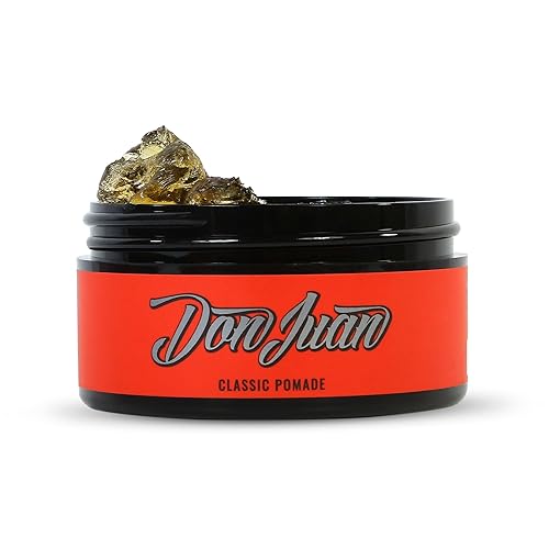 Miniatura 7 de Don Juan Pomade 4 oz 3 Pack  Medium High Hold  Medium Shine  a base de agua  Honey Citrus aroma