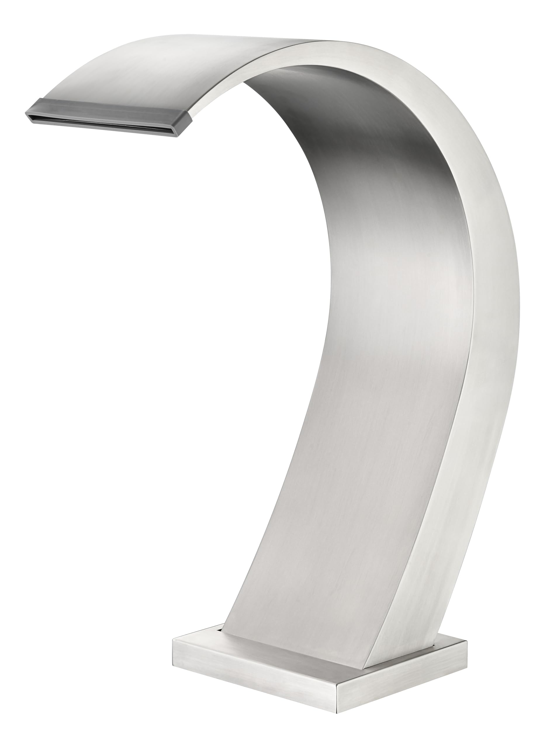 IMEX - Cascata Piscina in Acciaio S.316 | Fontana per Piscina a Cascata da 200 x 110 mm | Pool Fountain con getto per terrazza esterna | Acqua fredda | Serie Iguazu | Colore Acciaio