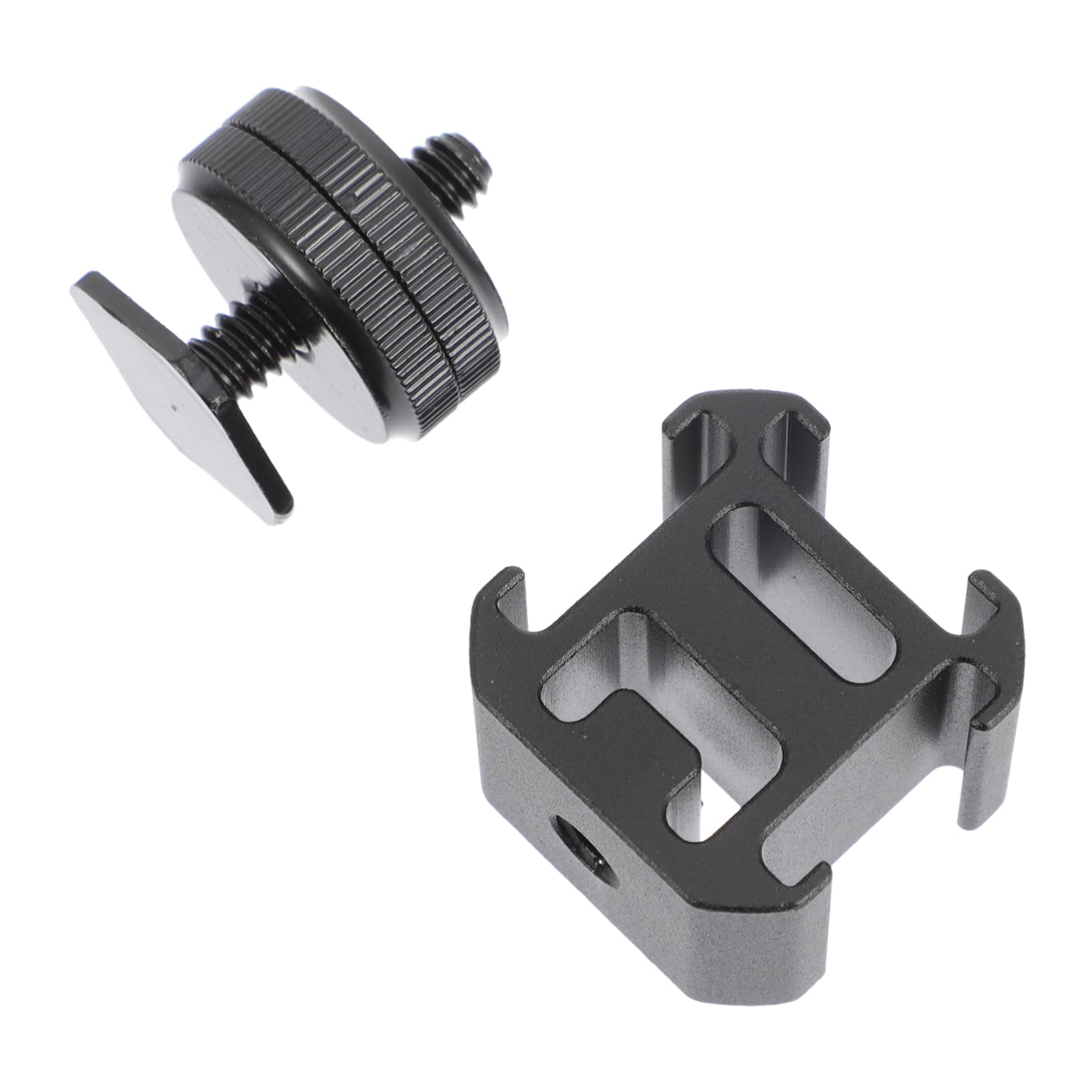 jojofuny 3sets Hot Shoe Mount Adapter for Tripod Holder Secure Locking Disk Compatible Microphones Led Lights and Cameras Accessory for Photography and Videography-image-2