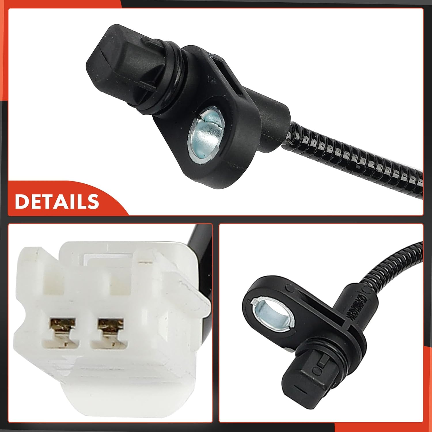 A-Premium Rear Right ABS Wheel Speed Sensor Compatible with Toyota Yaris 2019, Yaris iA 2017-2018 - Rear Right Passenger Side, Replace# 89545WB001, DA7R4371Y