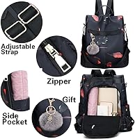 Vista 10 de Mochila para mujer, impermeable, antirrobo, bolsa de viaje, estiloA , L, Mochila