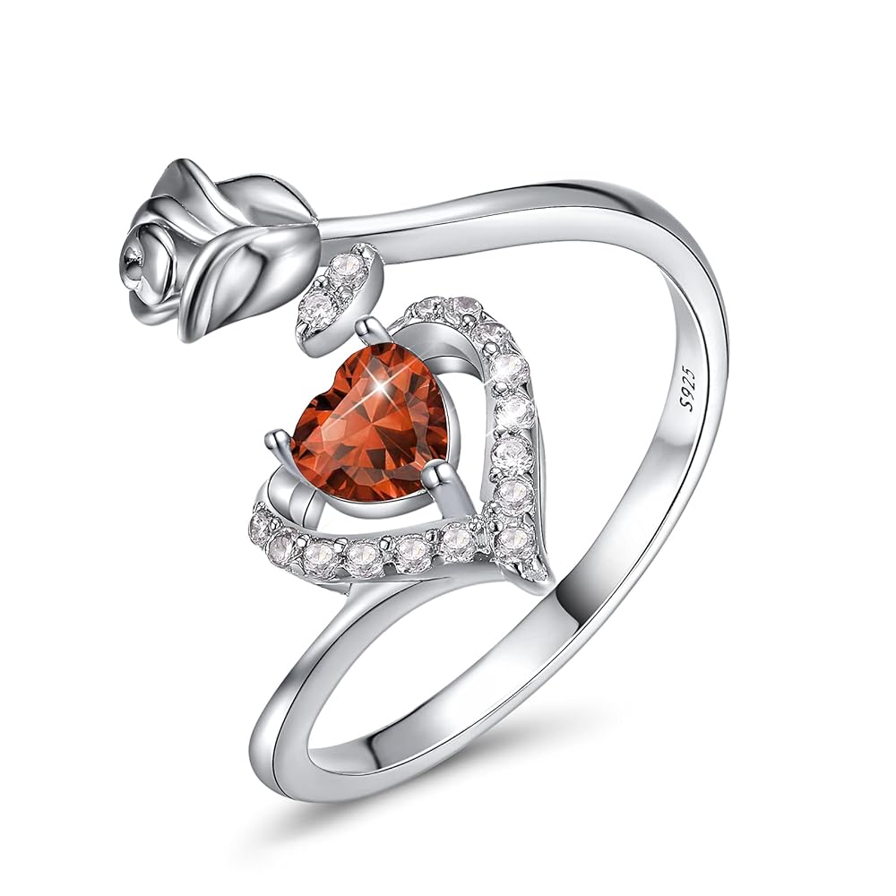 925 Sterling Silber Initial Ring A-Z - Verstellbarer Buchstabe Ring Für Damen & Mädchen