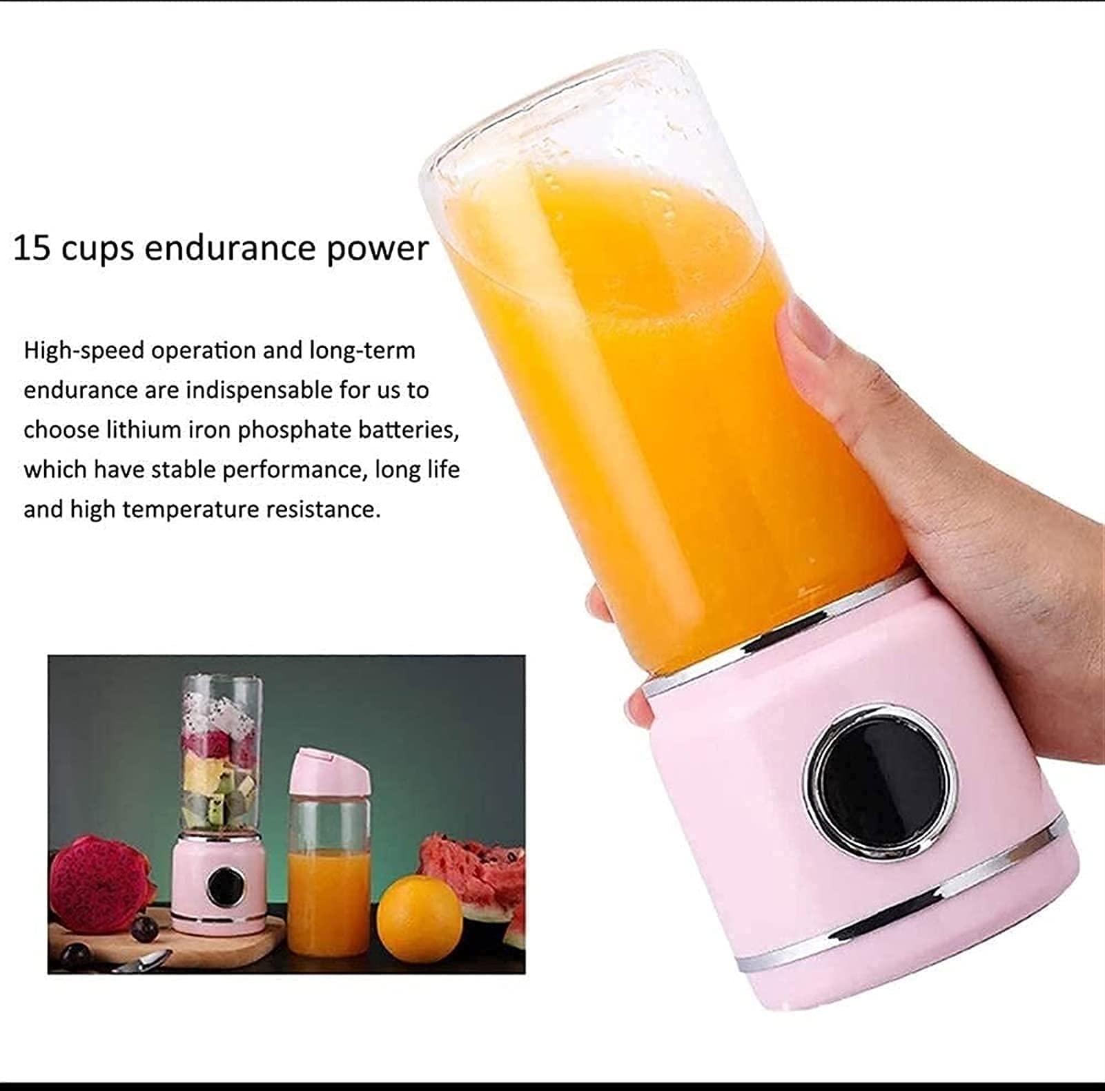 Máquinas exprimidoras, exprimidor prensado en frío, exprimidor Recargable por USB de 6 Hojas, exprimidor eléctrico portátil para el hogar, máquina de Cocina