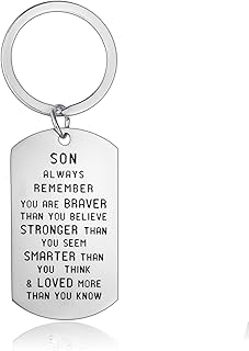 Inspirational Keychain Always Remember You are Braver Than You Believe Birthday Gift Keyring for Teens