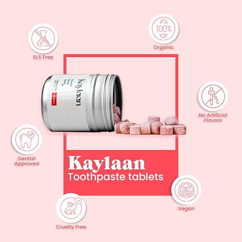 Miniatura 8 de Tabletas de pasta de dientes con flúor, sabor a fresa, 90 unidades, pasta de dientes de viaje ecológica, tabletas de pasta de dientes masticables