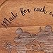PICNIC TIME Disney Mickey Mouse & Minnie Mouse Acacia Brie Cheese Board and Knife Set, Charcuterie Board Set, Wood Cutting Board, (Acacia Wood)