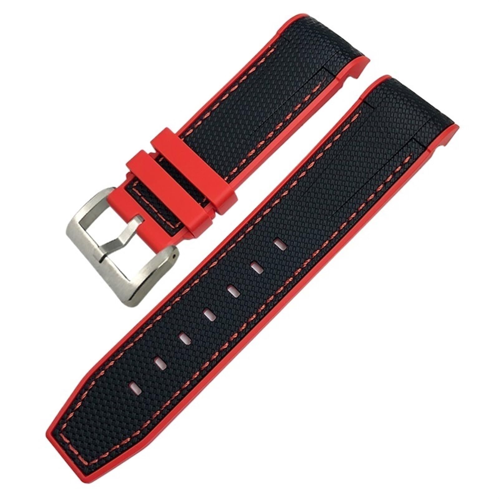 Bracelet caoutchouc naturel 22mm premium pour boîtier bronze - 8