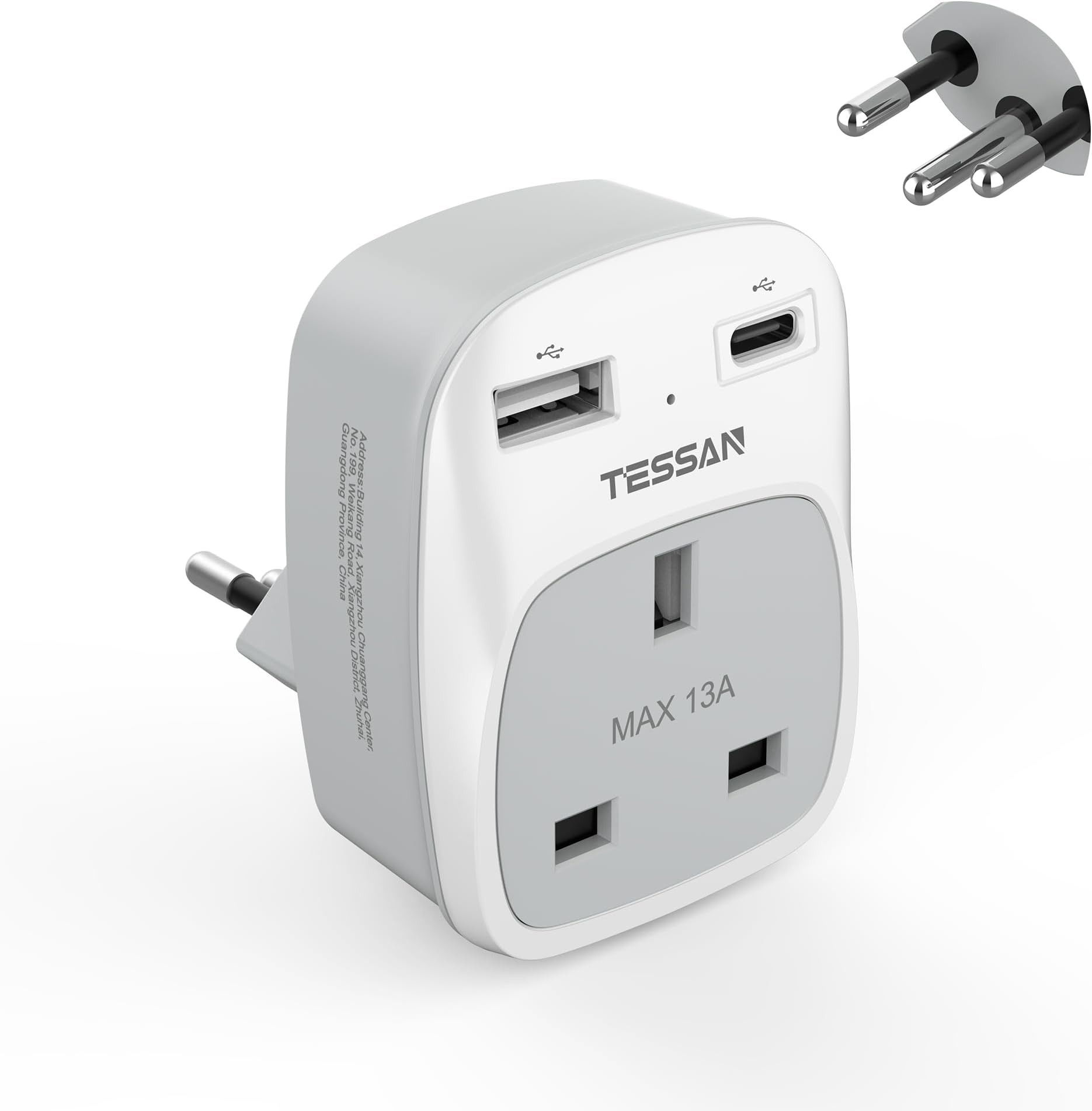 UK to Swiss Plug Adapter