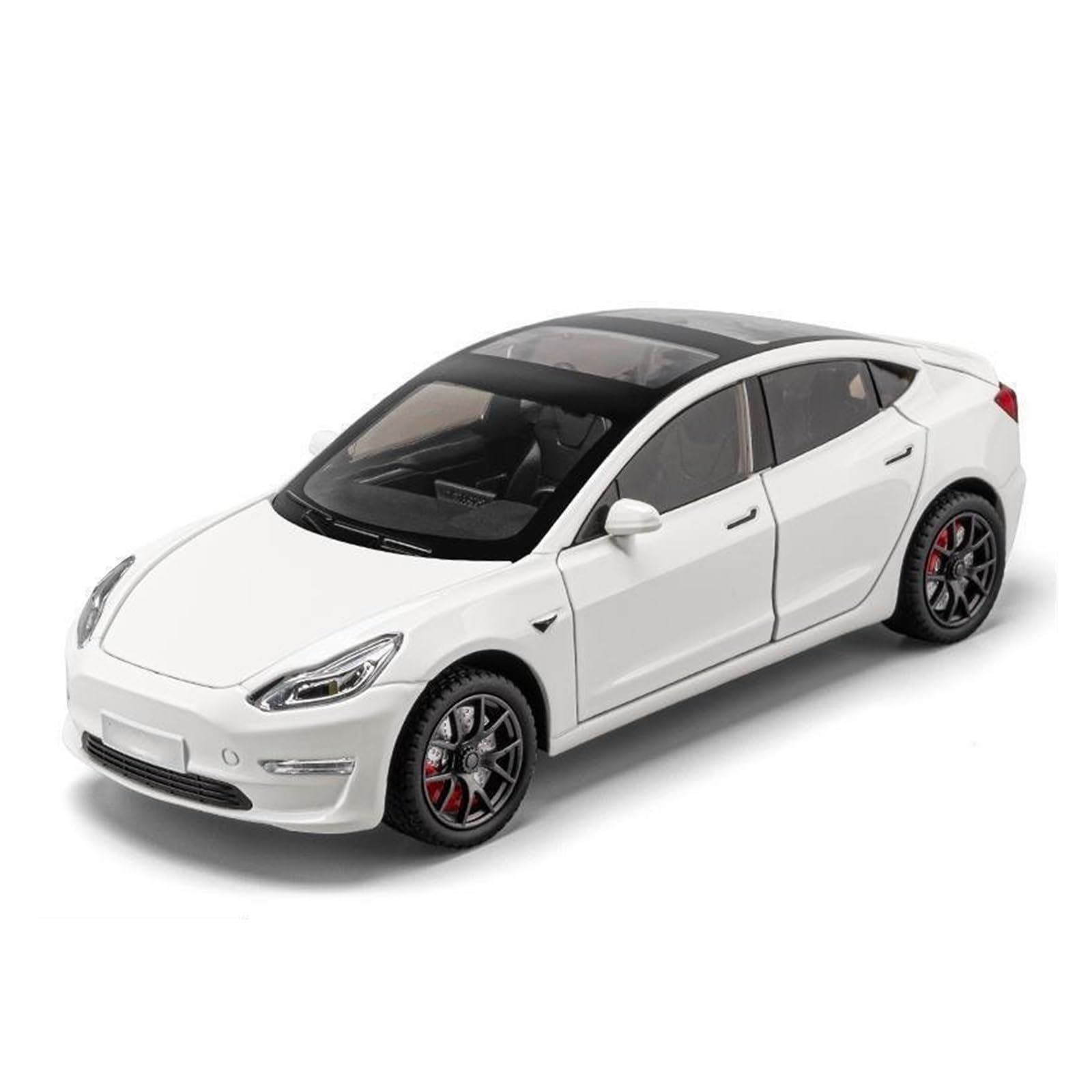 Modellino Diecast Modellismo da Collezione Auto 1:24 Per Tesla Per Model 3 Modellino Auto In Lega Metallica Pressofusa Oggetto Da Collezione Per Hobbisti(bianco)