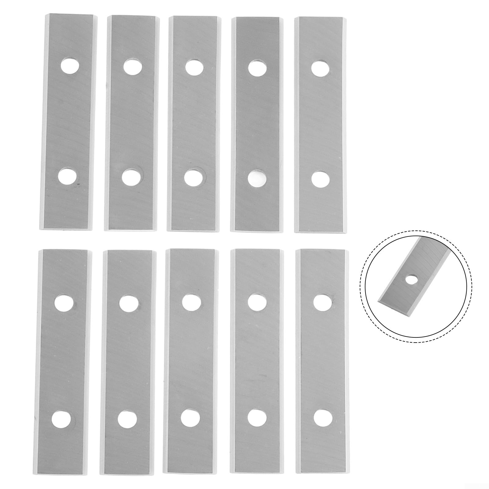 Lames de grattoir en acier inoxydable, lames de grattoir à peinture, inserts en carbure robuste, lames carrées standard industrielles, 50 x 12 x 1,5 mm