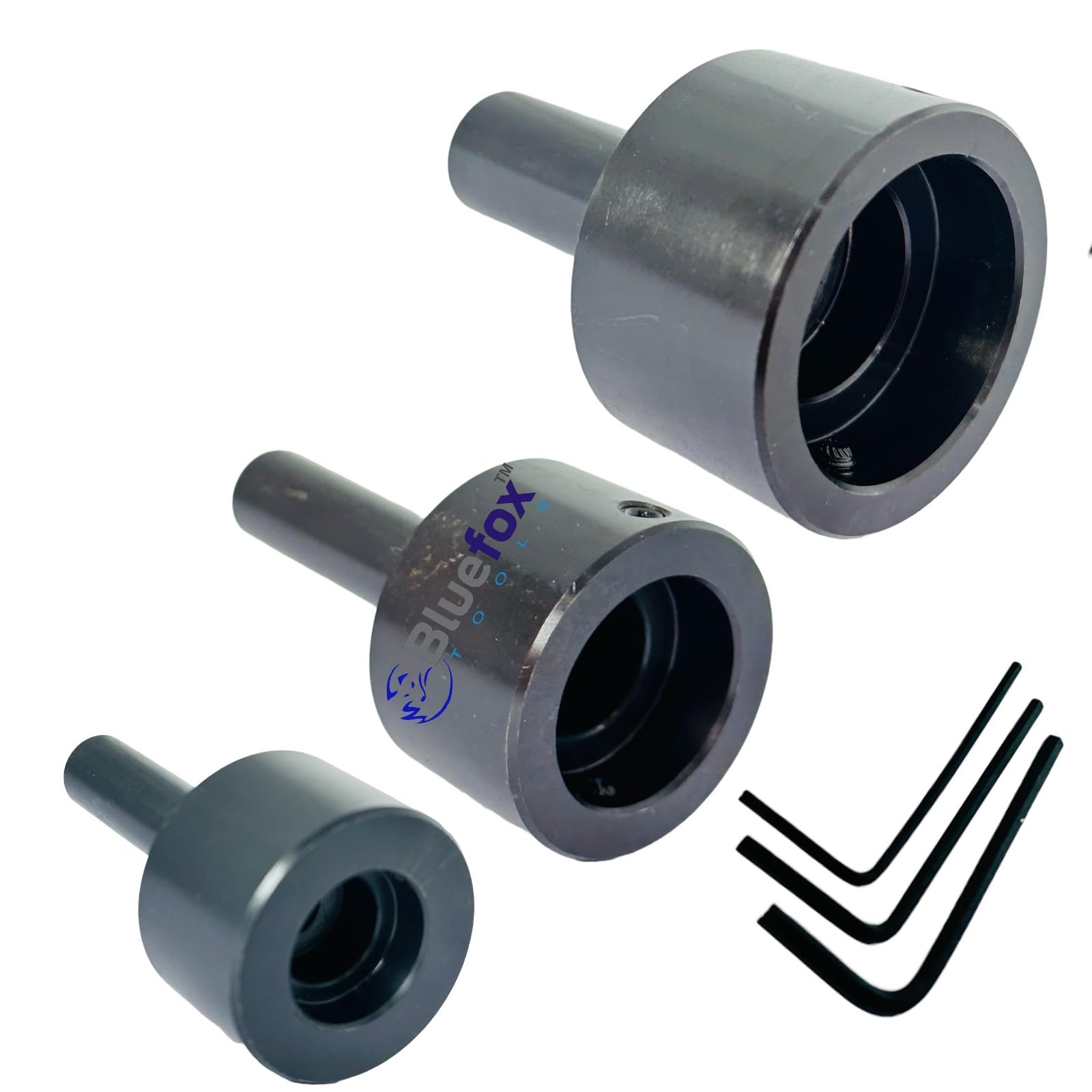 Set di 3 supporti rotondi per contropunta (tipo a gambo)