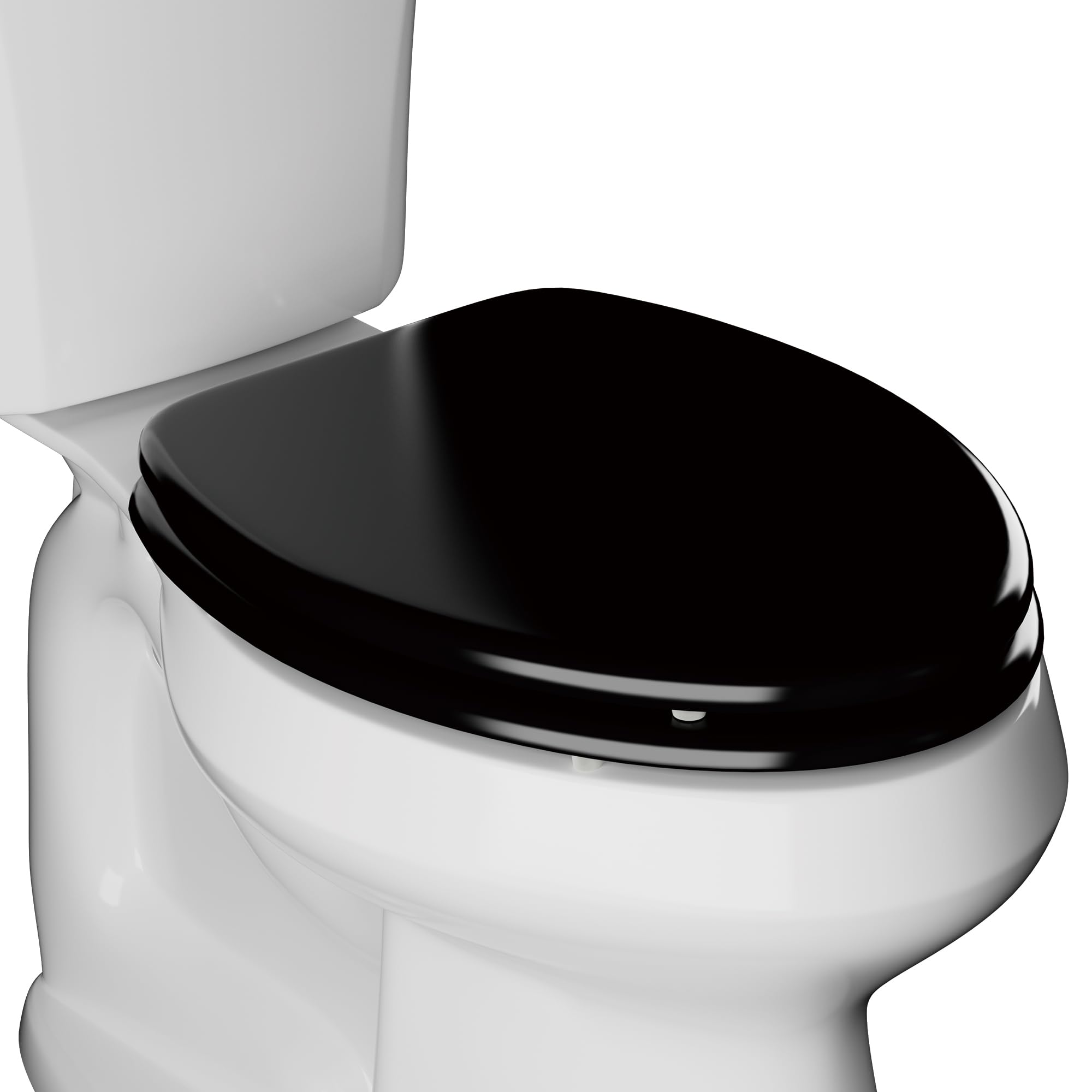 Siège de toilette en bois noir pour créer une ambiance moderne et zen chez soi