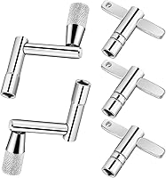 Vista 1 de 5 Pack Drum Key Tool Stainless Steel Drum Tuner Key Chain Drum Tuning Tool Include Continuous Motion Speed Key Universal Drum Key Keychain Drum