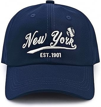 Classic Vintage Embroidered Fashionable Baseball Cap for Men Women Teenager Cap City Hat Adjustable with Gift Box