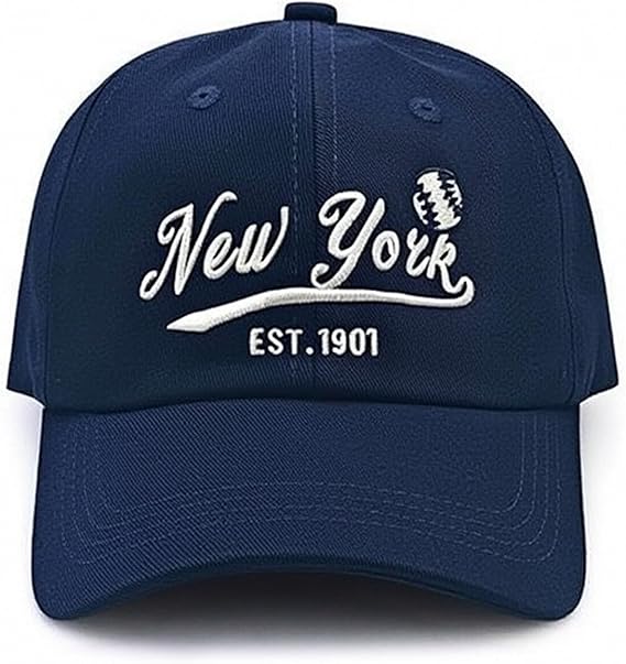 Classic Vintage Embroidered Fashionable Baseball Cap for Men Women Teenager Cap City Hat Adjustable with Gift Box