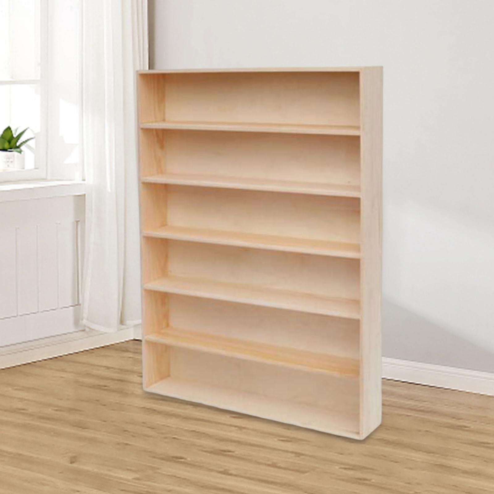 Yajuyi Vetrina in legno Decorazione Vetrina Espositore a 6 strati Scatola portaoggetti per collezioni Piccoli oggetti Mini giocattoli Modello di