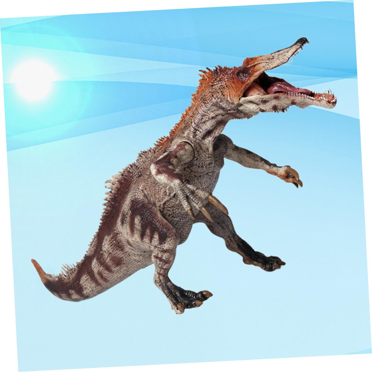 VANZACK Figura di Dinosauro Realistica Marrone in Plastica per Bambini | 1 Pezzo, Decorazione per Compleanno, Figura da Collezione Design Simulato