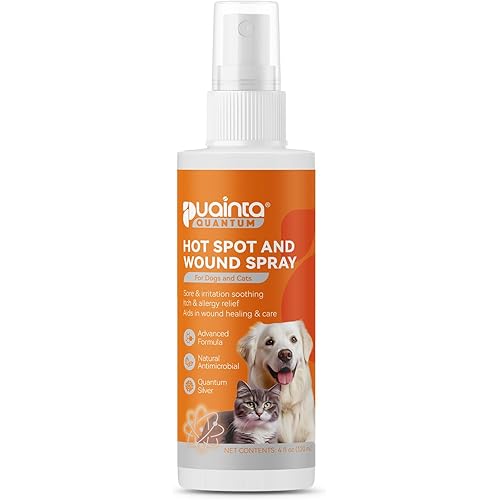 Hot Spot Spray for Dogs, Upgraded Pipot Skin Spray for Dogs, Itch Relief and Hot Spot Treatment for Dogs, Supports Skin Infections and Irritations for All Animals, 4oz