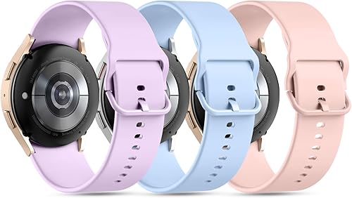 Miniatura 8 de GEAK Paquete de 3 correas sin huecos compatibles con Samsung Galaxy Watch 6 1.732 in 1.575 inGalaxy Watch 5Watch 4 1.575 in 1.732 inGalaxy Watch 5