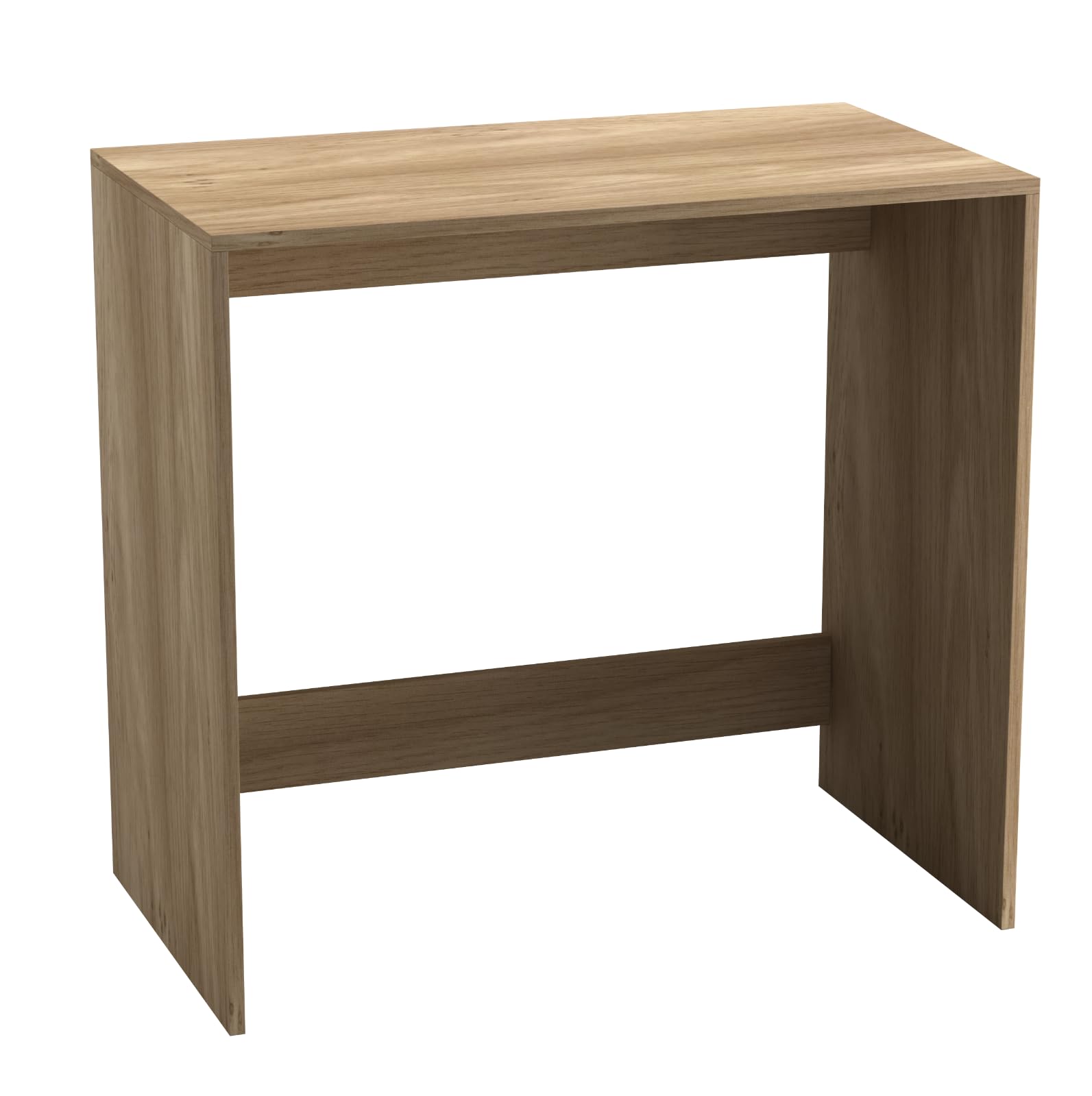 URBNLIVING Computer Desk Home Office Workstation Study Table with Storage Shelves & Drawers Wooden Writing Desk Bedroom Office Furniture - (Oak & Open Desk) — image 1