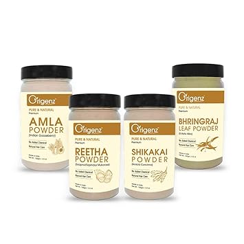 Origenz Premium Hair Care Combo (Amla Reetha Shikakai Bhringraj)