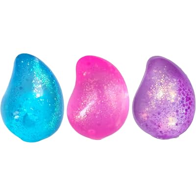 3pc Squishy Drop Stress Balls for Adults Drop Malt Sugar Balls,Water Drop Squishies Squeeze Toys,Fidget Toys for Kids with Autism Stress Drop Gifts Anxiety Relief Office Classroom Prize Toys