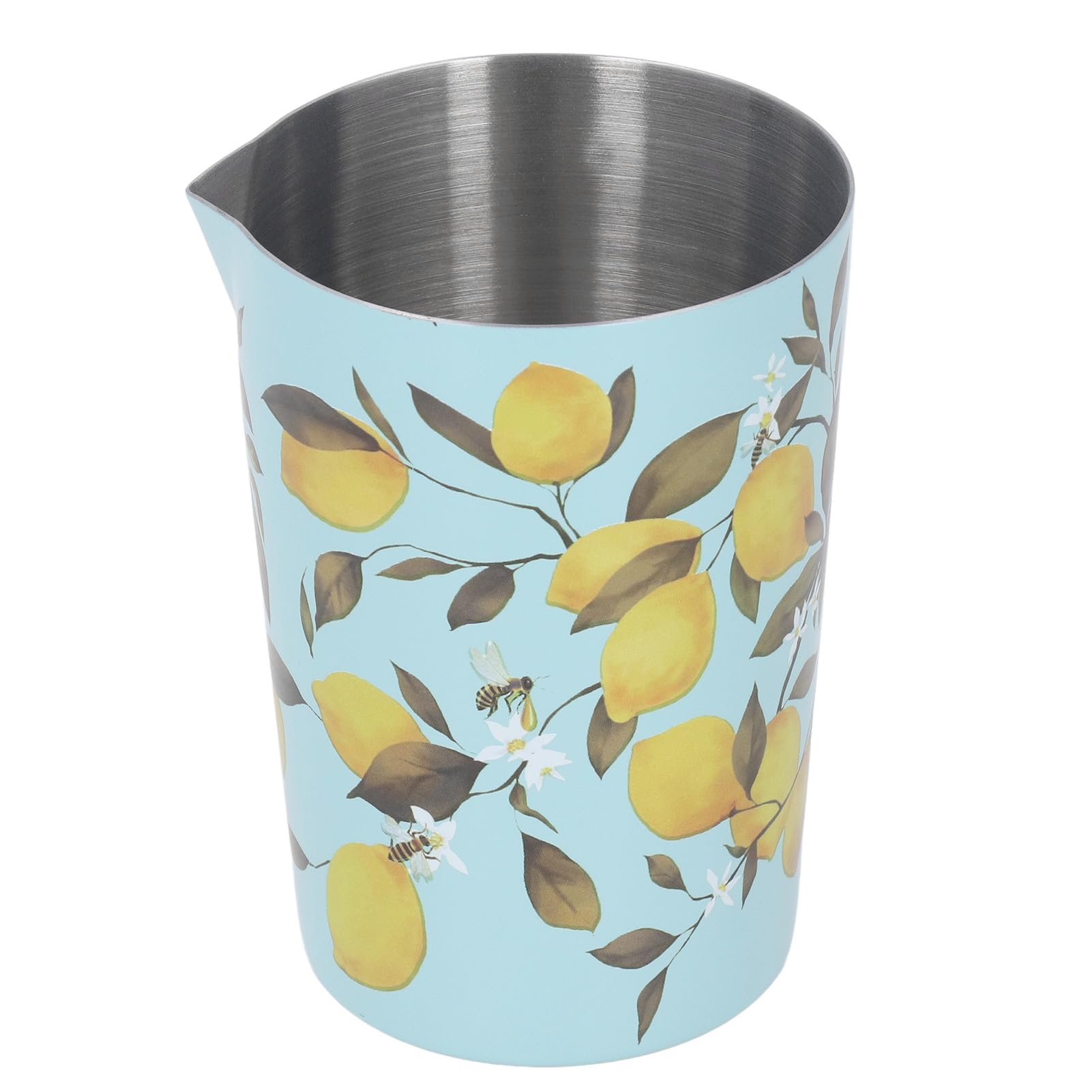 Cocktail Mixing Glass, Stainless Steel Martini Glasses Stainless Steel Martini Stirring Tin Unbreakable Bar Mixing Pitcher for Bar Home (S Type 2)